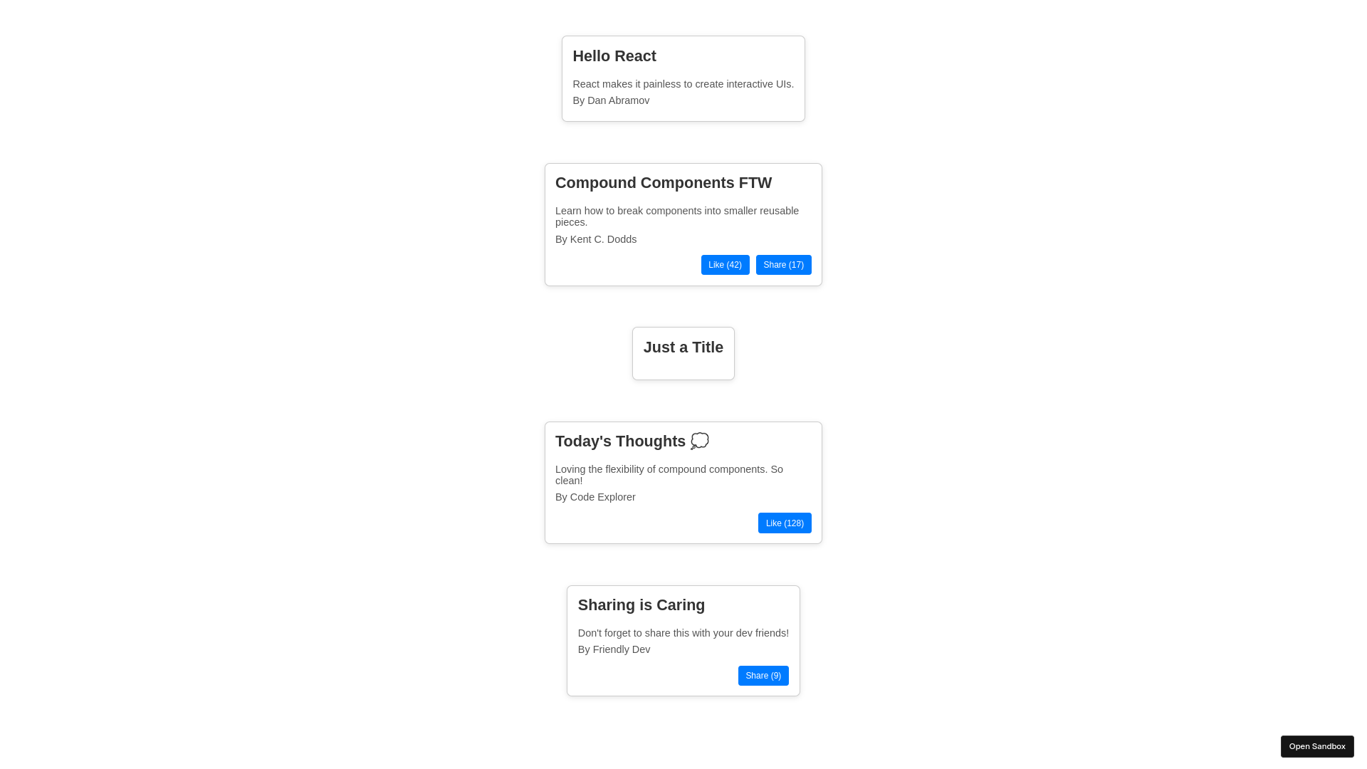 compound component variations